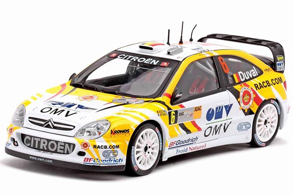2007 Citroen Xsara WRC NO.6 Diecast Model 1:18 Scale Yellow