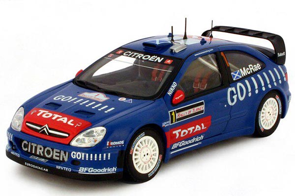 Citroen Xsara WRC NO.1 Diecast Model 1:18 Scale Blue