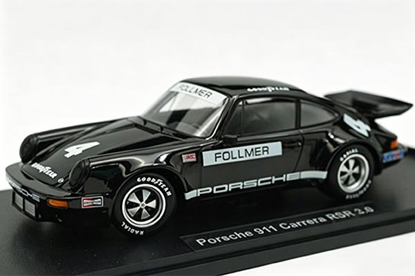 Porsche 911 Carrera RSR 3.0 NO.4 Diecast Model 1:18 Scale Black