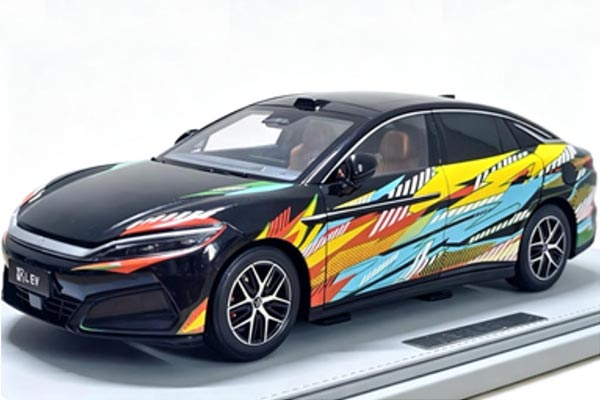 2025 BYD Han L EV Diecast Car Model 1:18 Scale Black