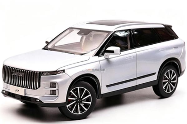 2024 Chery Jaecoo J7 SUV Diecast Model 1:18 Scale Silver