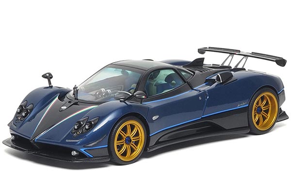 Pagani Zonda Tricolore Diecast Car Model 1:18 Scale Blue