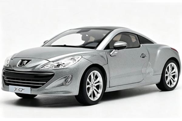 2010 Peugeot RCZ Diecast Car Model 1:18 Scale Silver