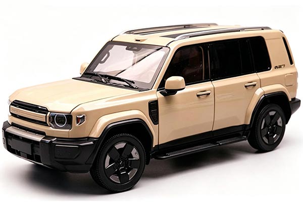 2026 Chery iCar V27 SUV Diecast Model 1:18 Scale Creamy Yellow