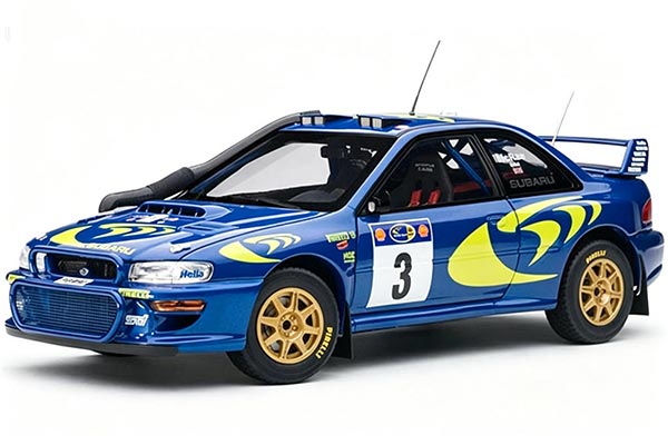 1997 Subaru Impreza WRC Diecast Car Model 1:18 Scale Blue
