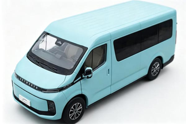2026 Skywell Skyworth Hongtu Van Diecast Model 1:18 Scale Cyan