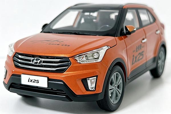 2015 Hyundai IX25 SUV Diecast Model 1:18 Scale Orange