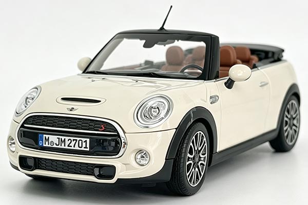 Mini Cooper S Cabrio Diecast Car Model 1:18 Scale